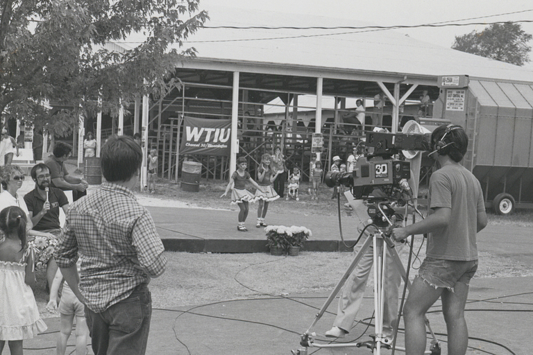 WTIU films at the Monroe County Fair in 1980