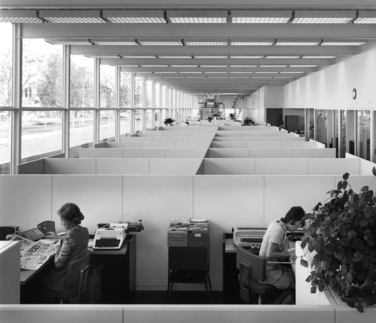 Interior of the former Republic Newspaper building