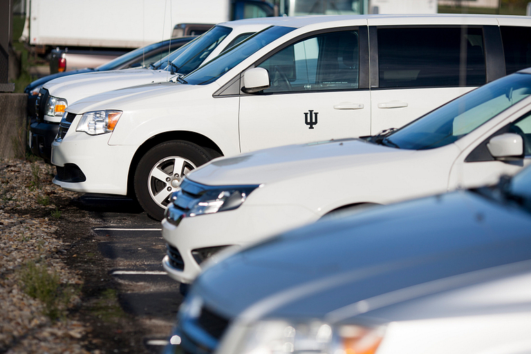 IU Fleet Services vehicles 