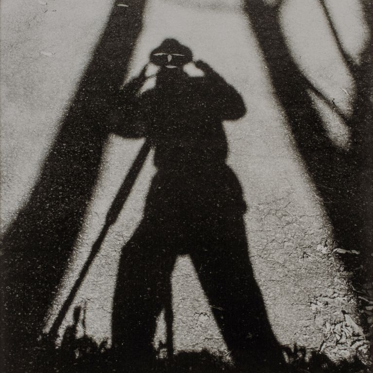 A shadow of a man.