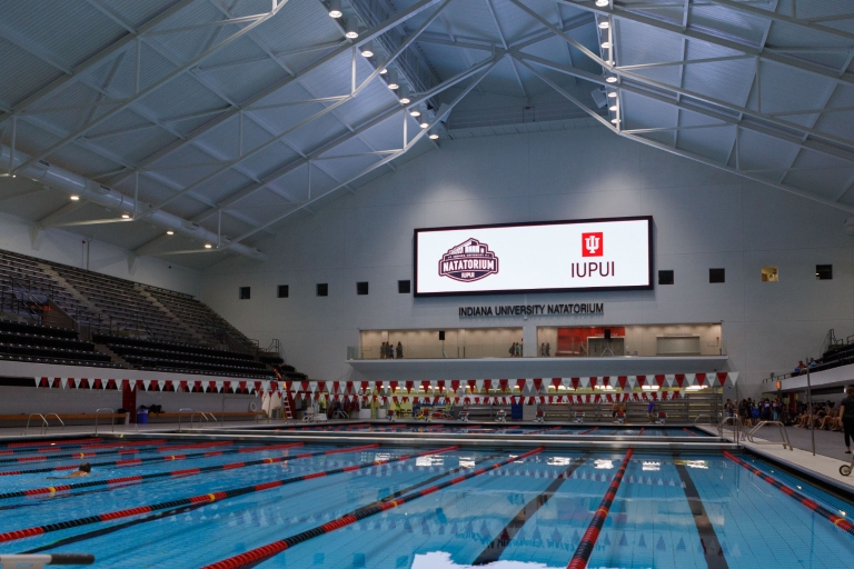 the IU natatorium with olympic-size pools