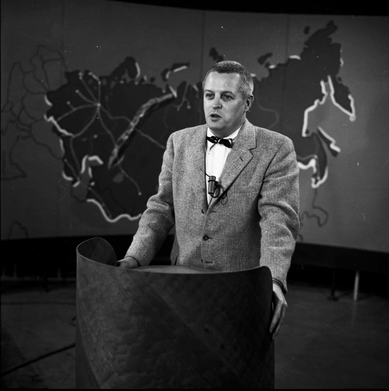 Robert Byrnes on television in 1958