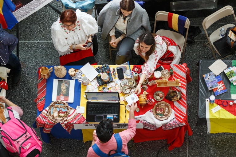 An exhibitor at International Festival