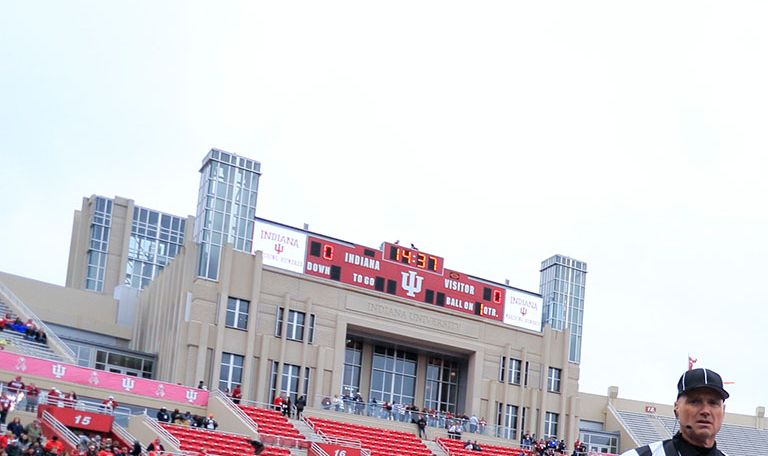 Referee at IU football game