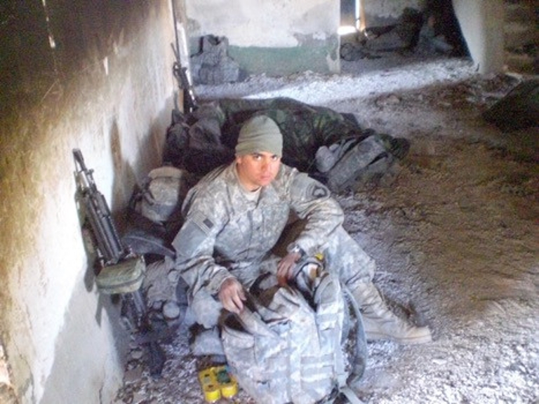 Stephen Donovan serving in Iraq