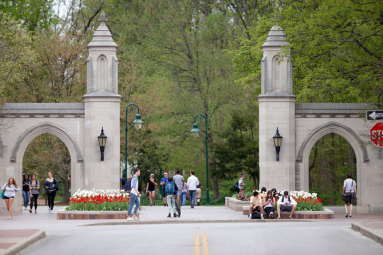 The Sample Gates on the Indiana University Bloomington campus.