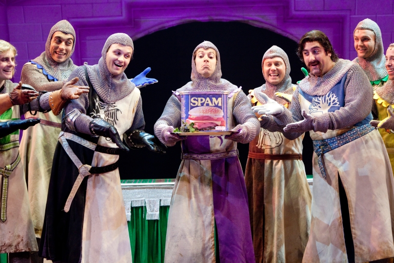 The cast of 'Spamalot.'