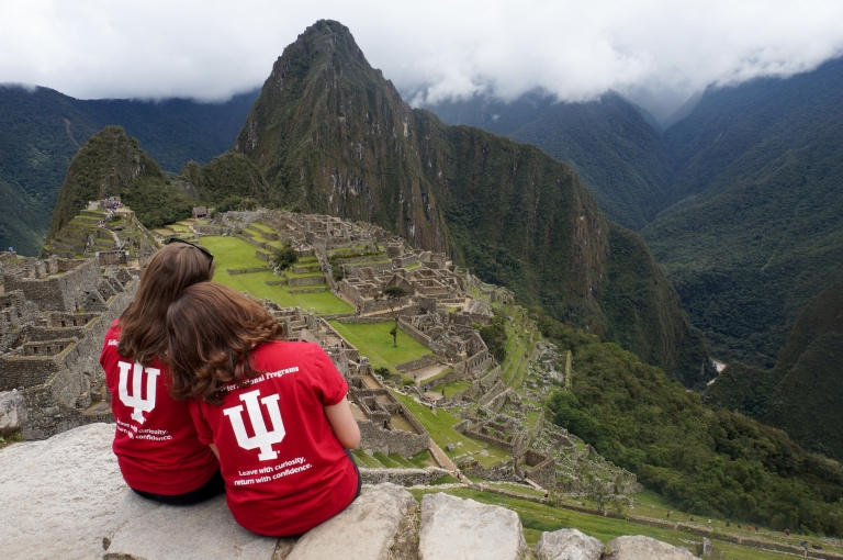IU students at Machu Picchu