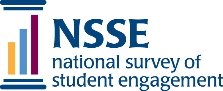 A column made from a bar graph and the words 'NSSE National Survey of Student Engagement'