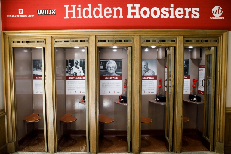 Hidden Hoosiers phone booths in the IMU