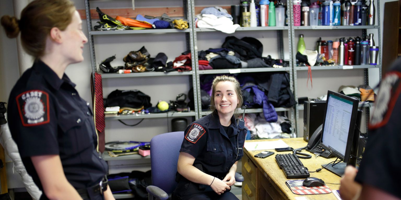 IUPD recruits at the lost and found