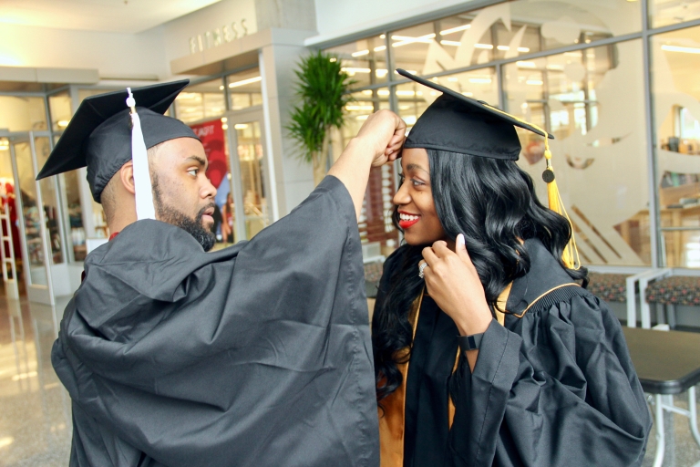 Ralph Durrett Jr., left, and Ronae Williams