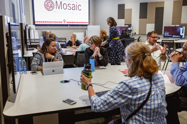 Mosaic fellows in a Mosaic classroom. 