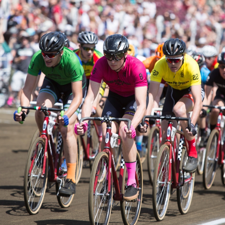 Racers competing in the 2016 men's Little 500