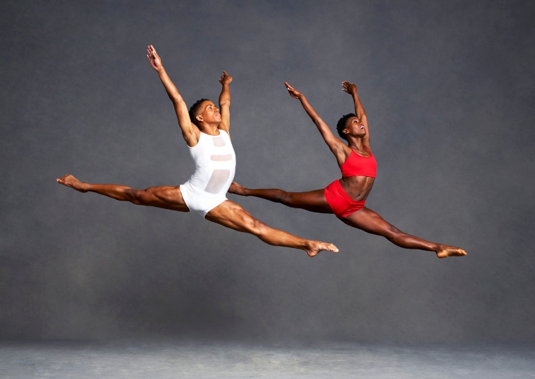 Dancers from the Alvin Ailey American Dance Theater.