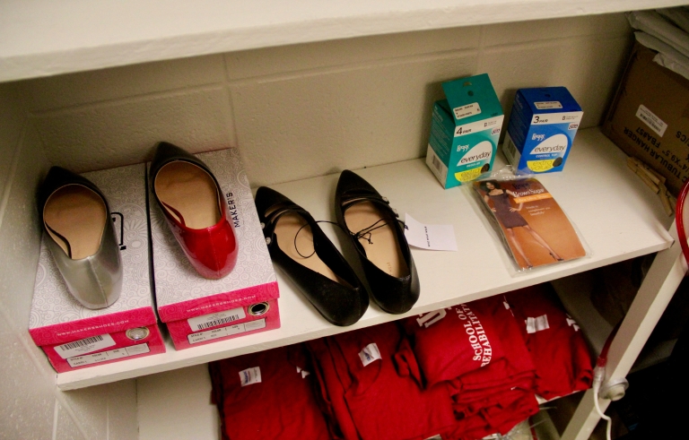 Shoes in Paw's Closet