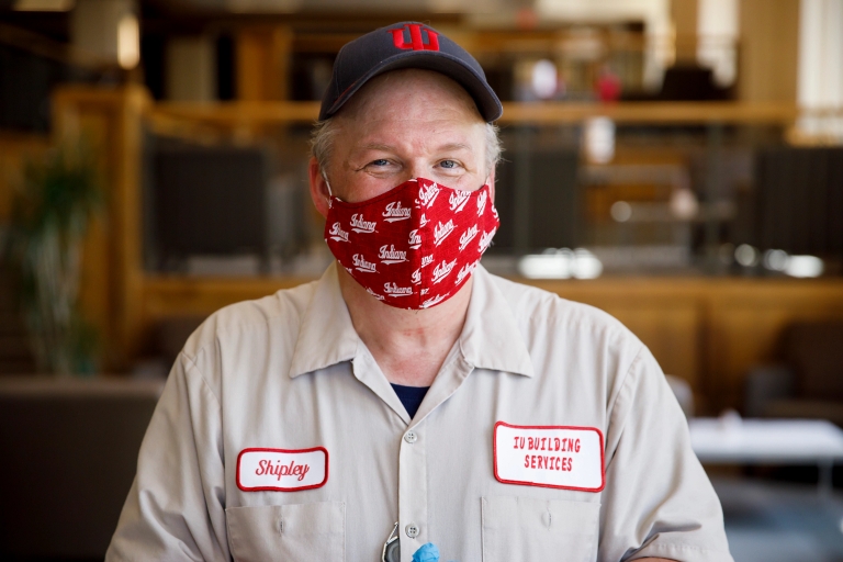 IU custodian Marty Shipley