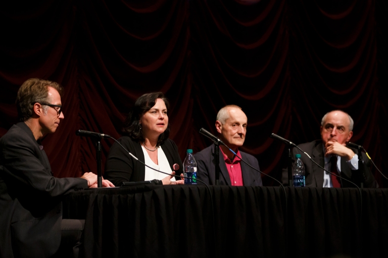 Rachael Stoeltje speaks during the panel discussion