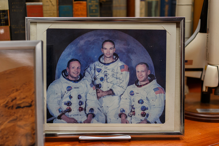 An autographed picture from astronaut Michael Collins