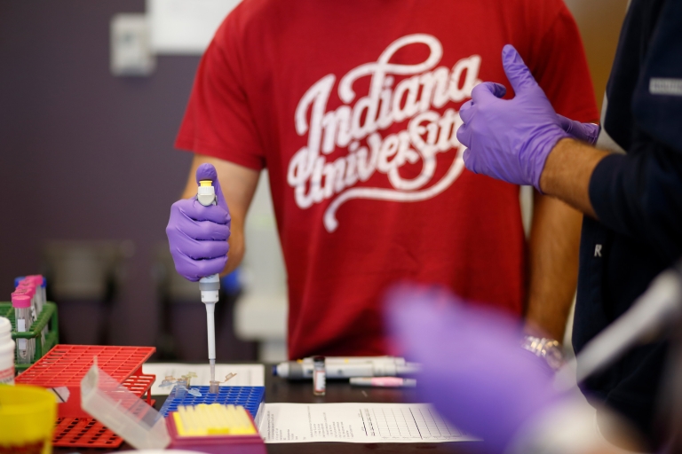 work in an IU chemistry lab