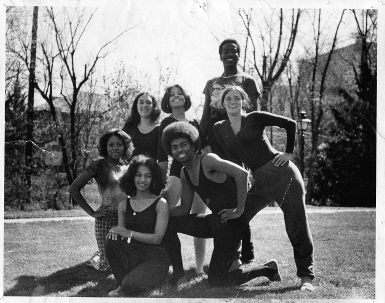 Iris Rosa with dance company circa 1970
