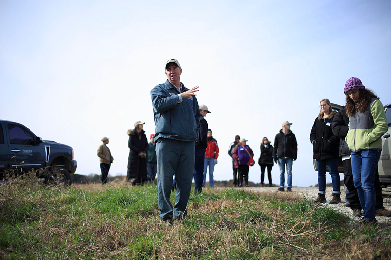 Dave Fischer on his farm Nov. 8