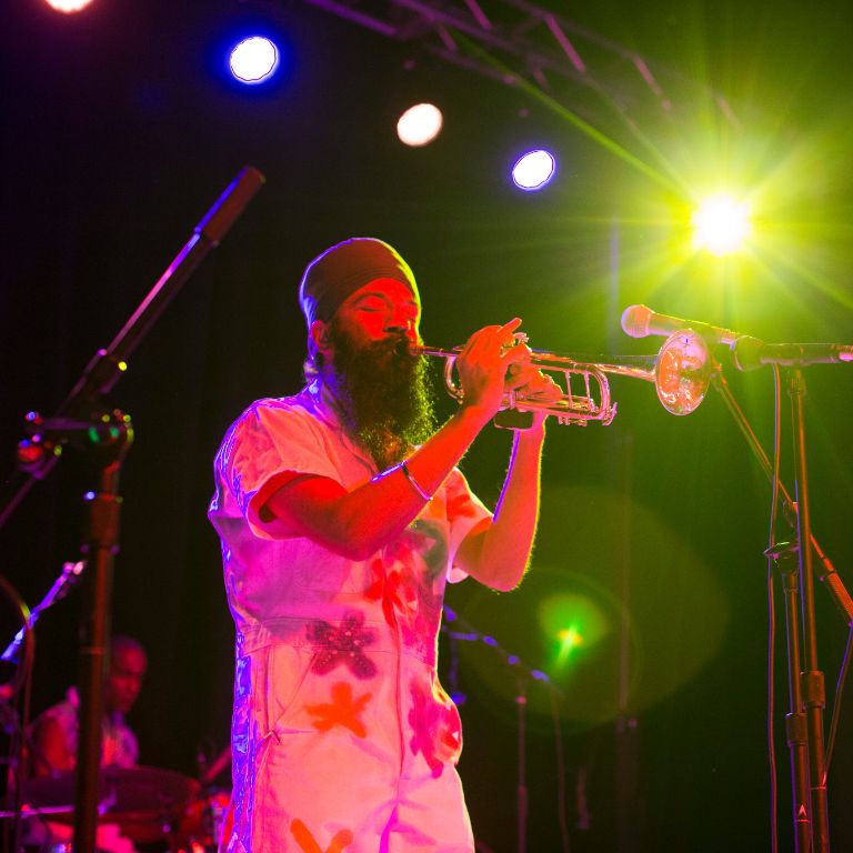 The trumpet player from Red Baraat