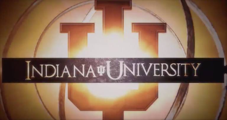 The words 'Indiana University' in 'Game of Thrones' type