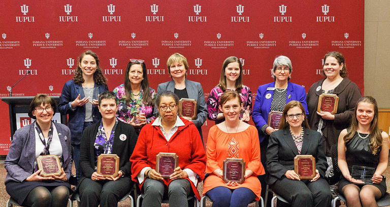 Campus honorees at the Women's Leadership Awards