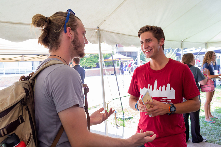 The Involvement Expo is a great place to find organizations you're interested in on campus.