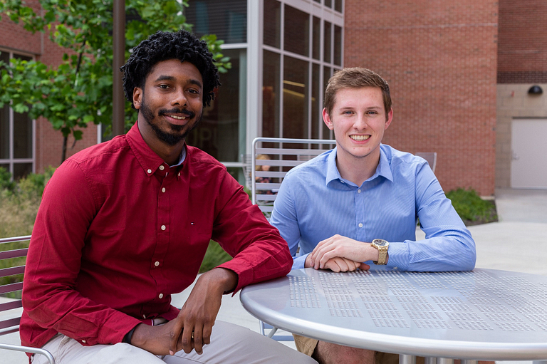 IUPUI Capital Sports Journalism students Frank Bonner and Ryan Gregory