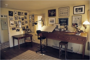 Bernstein's Fairfield, Conn., composing studio