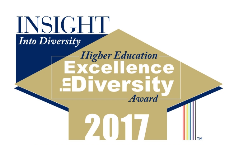 A graphic that reads Insight Into Diversity Higher Education Excellence in Diversity Award 2017