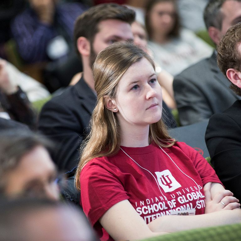 Students listening intently