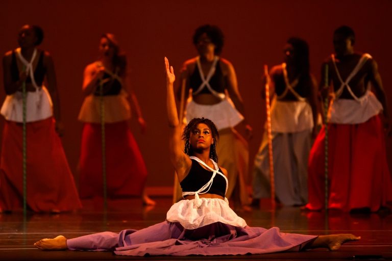 Members of the African American Dance Company perform during Potpourri of the Arts.