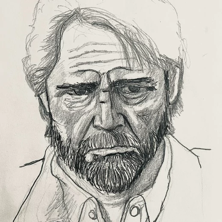sketch of a man's face