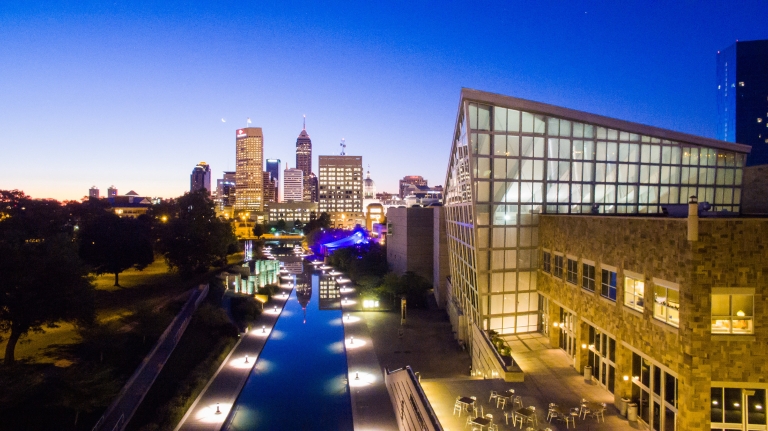 Skyline view of the city of Indianapolis