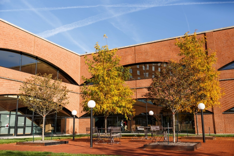 Exterior of IUPUI's Hine Hall