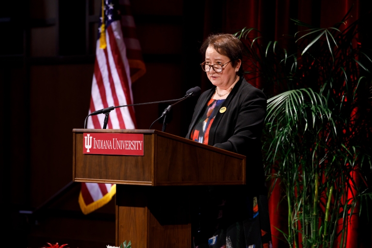 Lauren Robel delivers the 2018 State of the Campus address