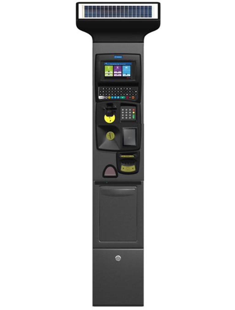 A parking kiosk