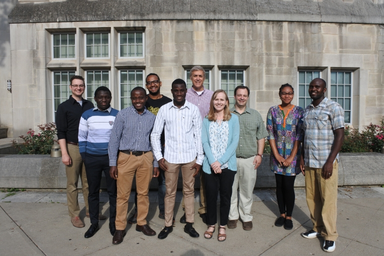 Visiting African scholars at IU