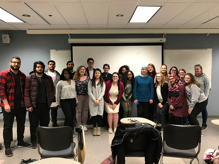 IUPUI students with Moroccan professors