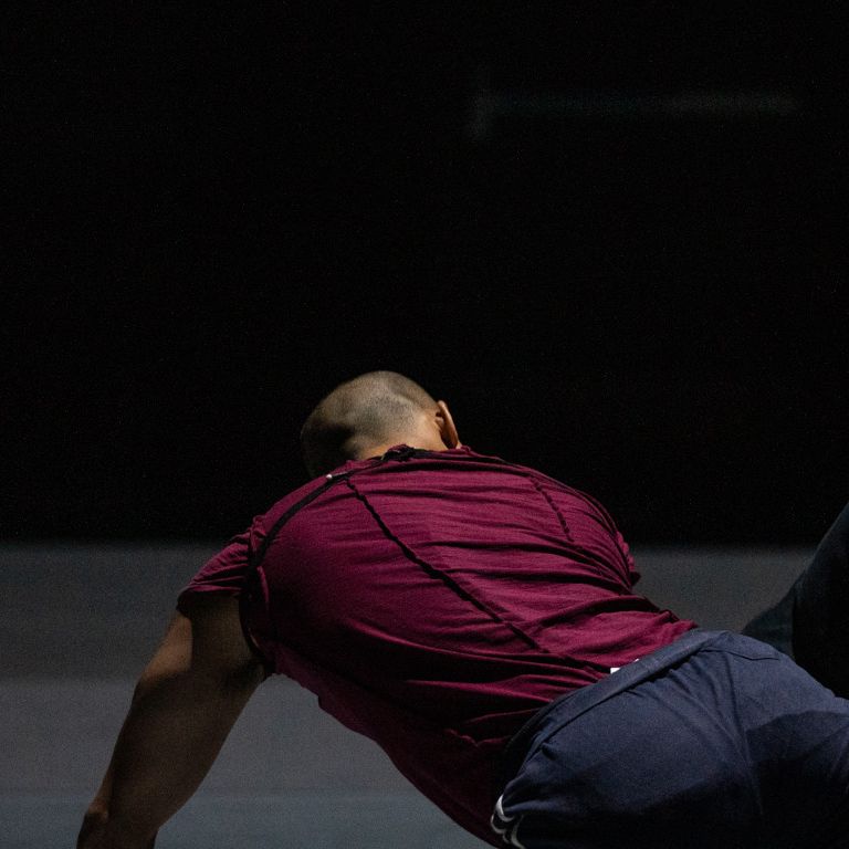 Bill T. Jones/Arnie Zane Company performers rehearse 