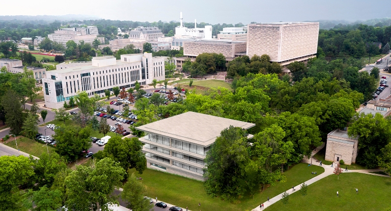 Rendering of a new international center on IU's campus