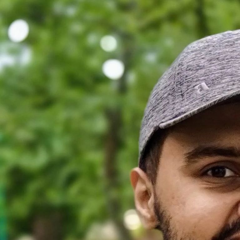 Sagar Vasnani stands outside on the IU Bloomington campus