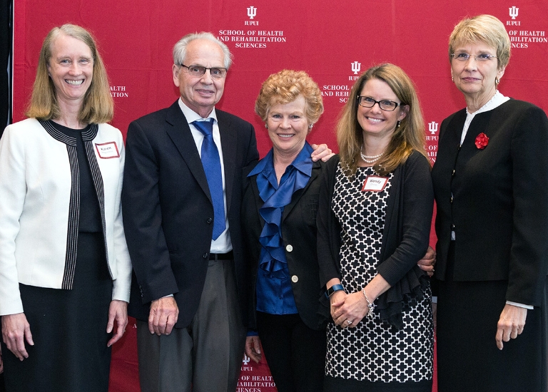 Eugene and Karyl Rickard present the nutrition awards to Karen Maguiness and Wendy Cruse