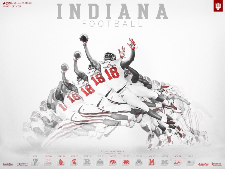 Indiana University football poster 