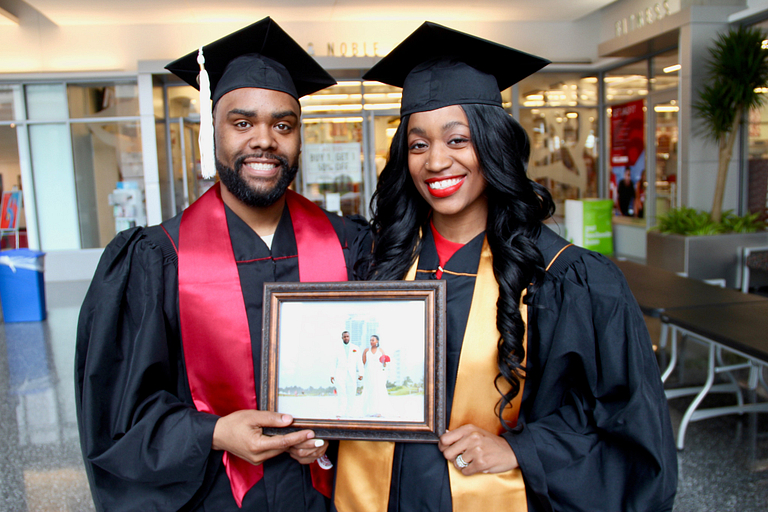 Ralph Durrett Jr., left, and Ronae Williams