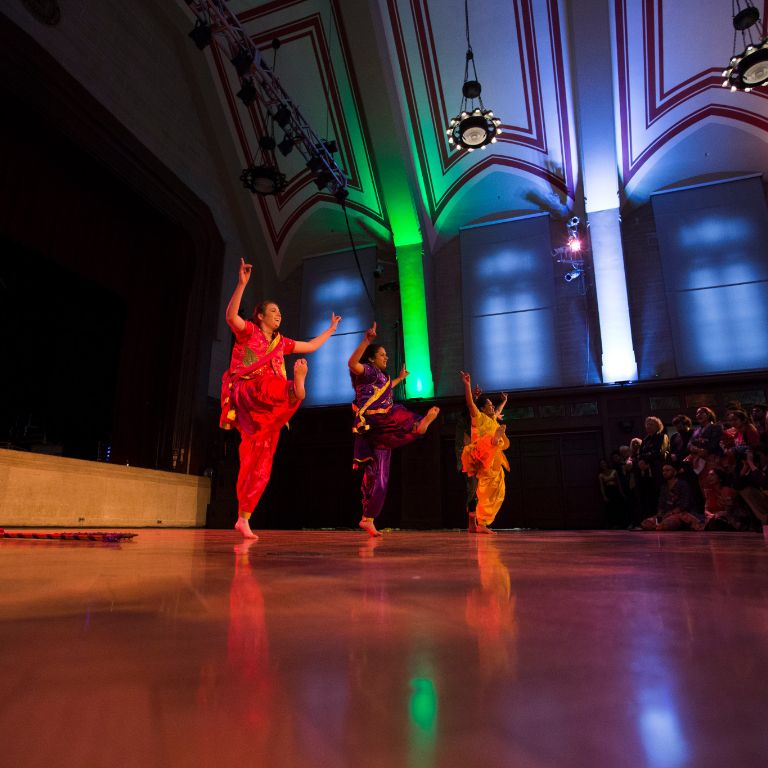 HooSher Bhangra performing at Alumni Hall 